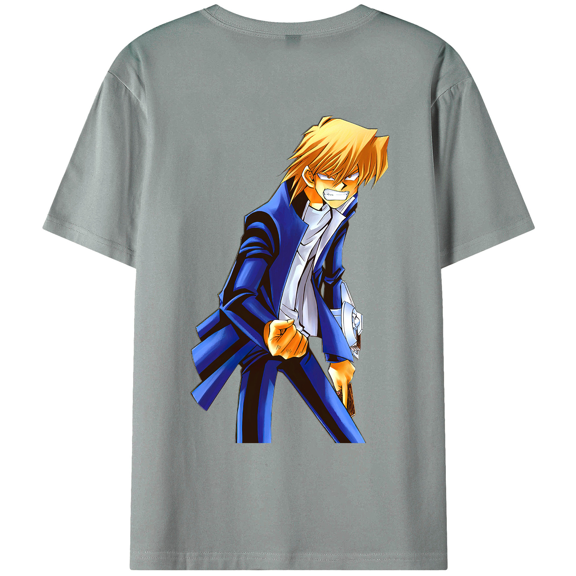 （画像用） 遊☆戯☆王 Yu-Gi-Oh! 綿100％ メンズ半袖Tシャツ（バックプリント） 通気性